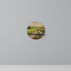 SUNSET PATH Rundes Kunstregal in Schwarz