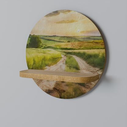 SUNSET PATH Dekoratives Wandregal