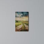 SUNSET PATH Vertical Canvas Print