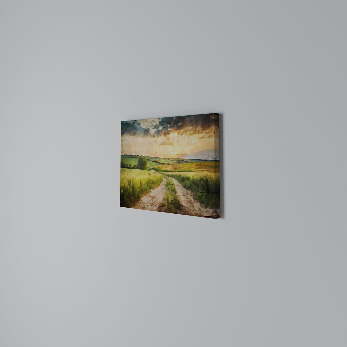 SUNSET PATH Horizontal Canvas Print