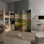 SUNSET PATH Dekorativer Paravent - 4-teilig