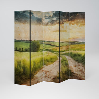SUNSET PATH 5-teiliger Paravent