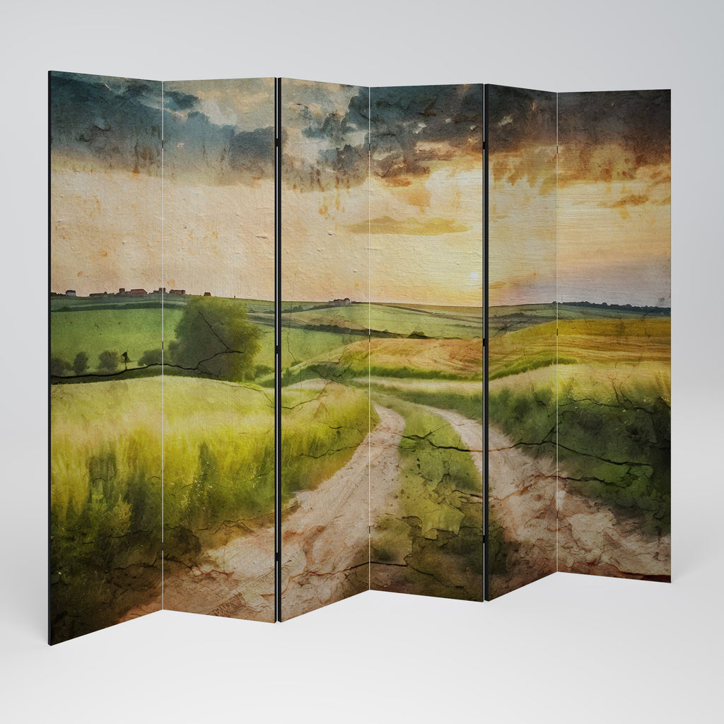 SUNSET PATH 6-teiliger Paravent