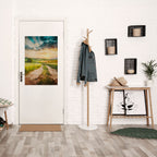 SUNSET PATH Selbstklebendes Poster - Hochformat