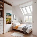 SUNSET PATH Selbstklebendes Poster - Hochformat