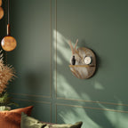 SOFT PLUMAGE Ovales Kunstregal in Eiche-Optik