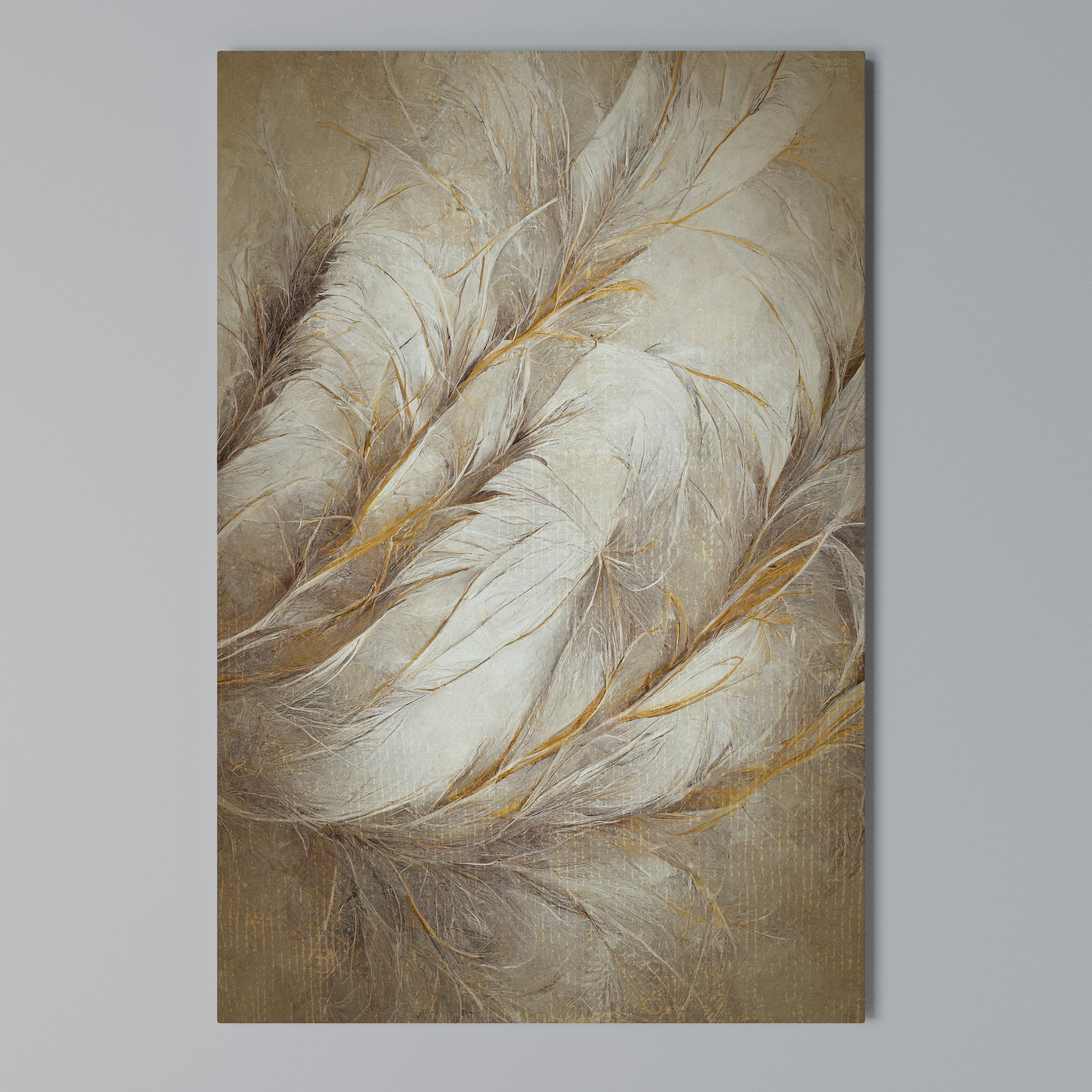 SOFT PLUMAGE Vertical Canvas Print