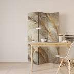 SOFT PLUMAGE Dekorativer Paravent - 3-teilig