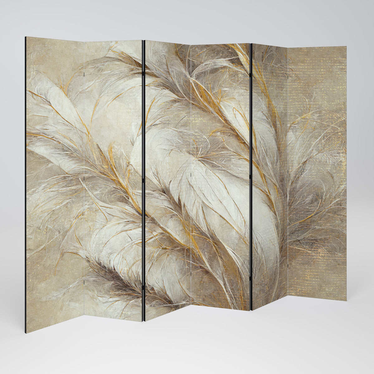 SOFT PLUMAGE 6-teiliger Paravent