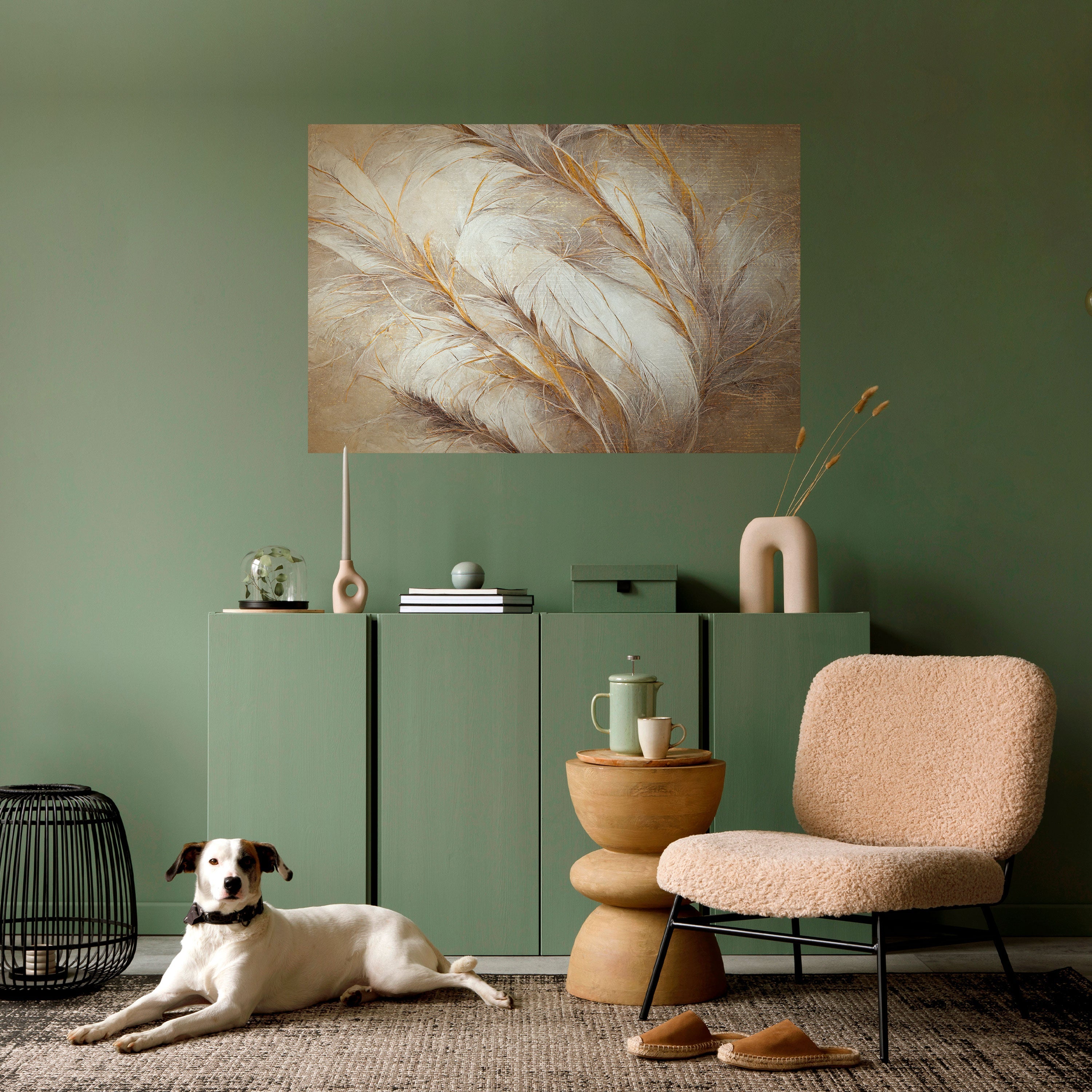 SOFT PLUMAGE Selbstklebendes Horizontal-Poster