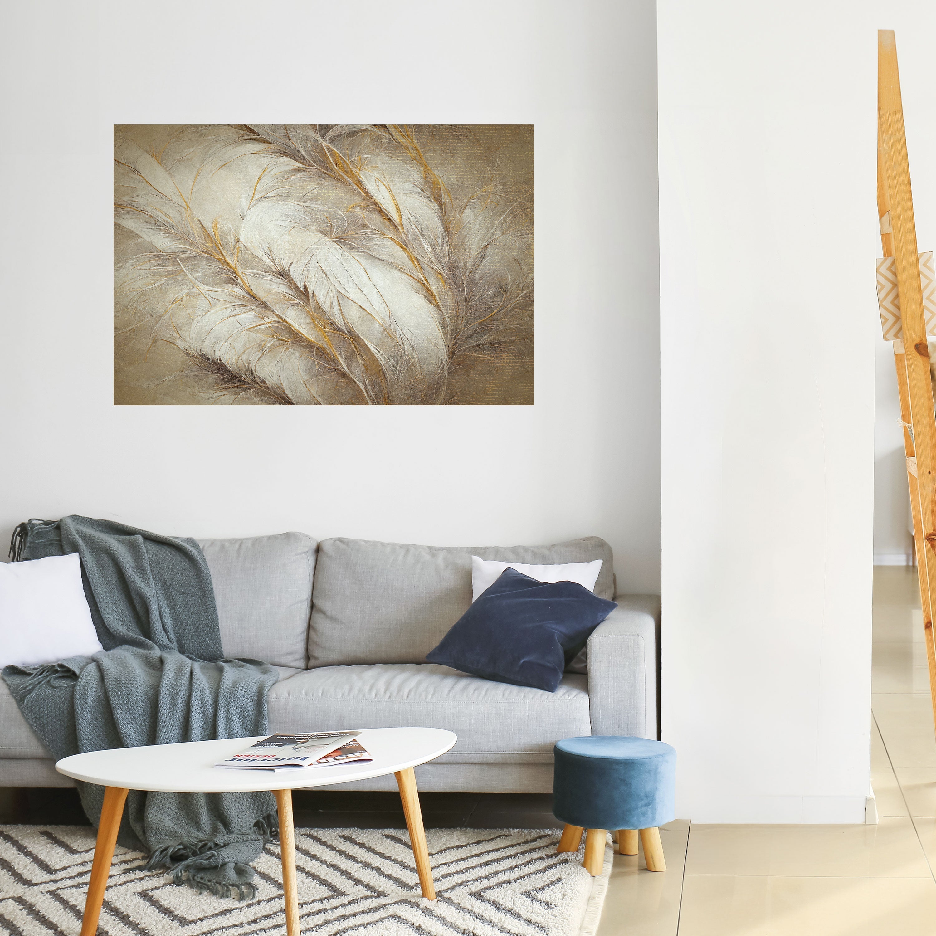 SOFT PLUMAGE Selbstklebendes Horizontal-Poster