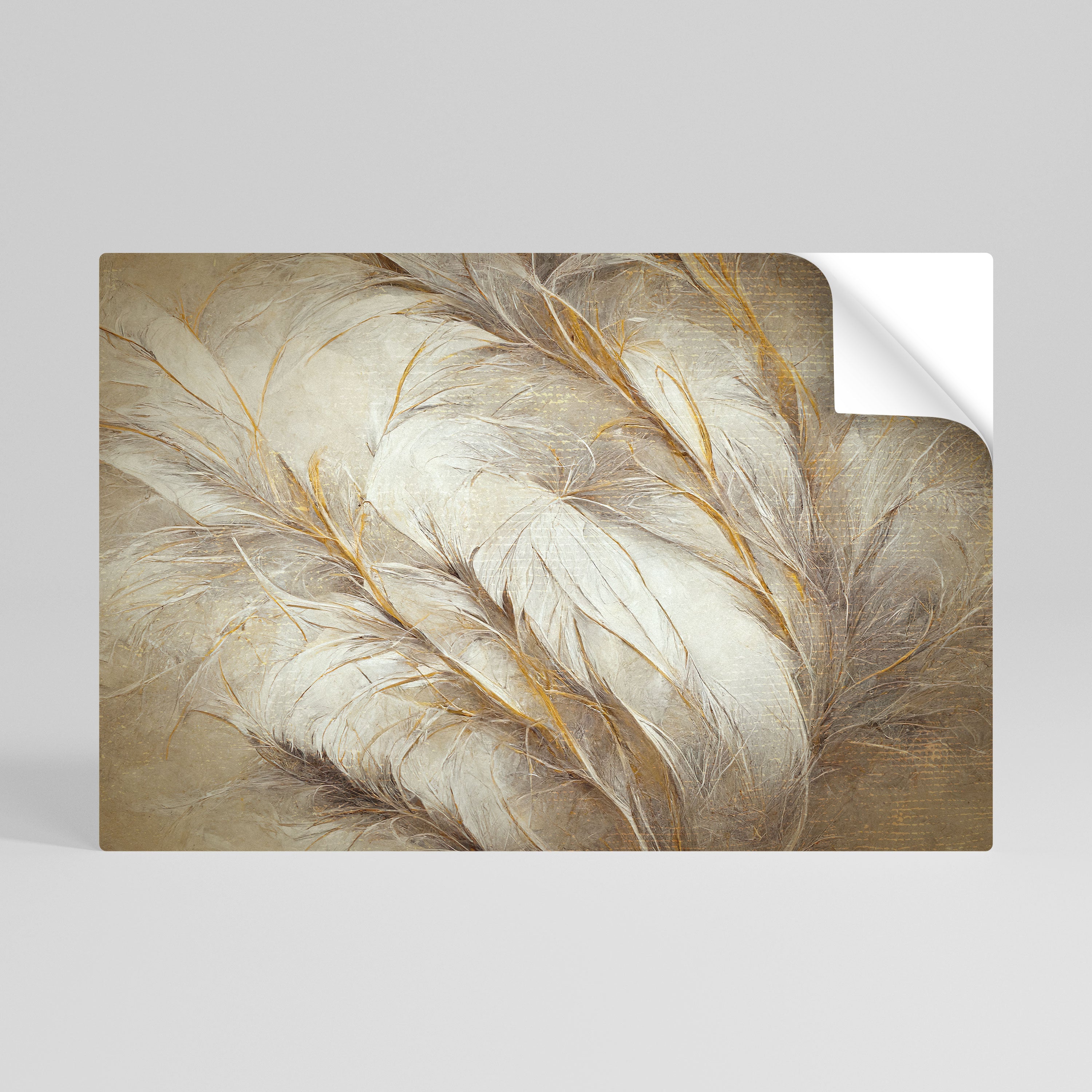 SOFT PLUMAGE Selbstklebendes Horizontal-Poster