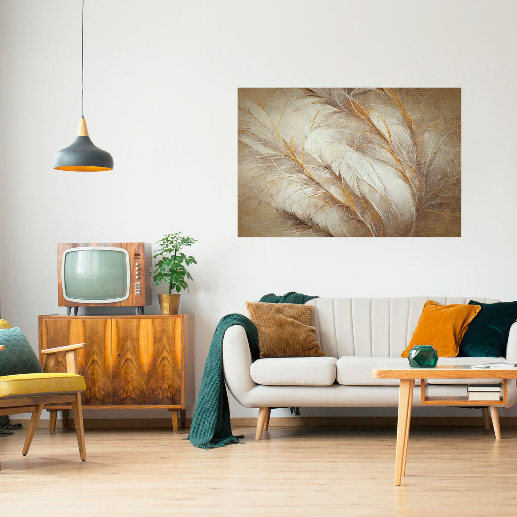 SOFT PLUMAGE Selbstklebendes Horizontal-Poster