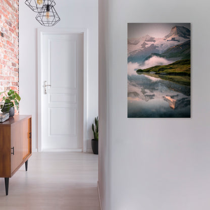 FOGGY HORIZON Vertical Canvas Print