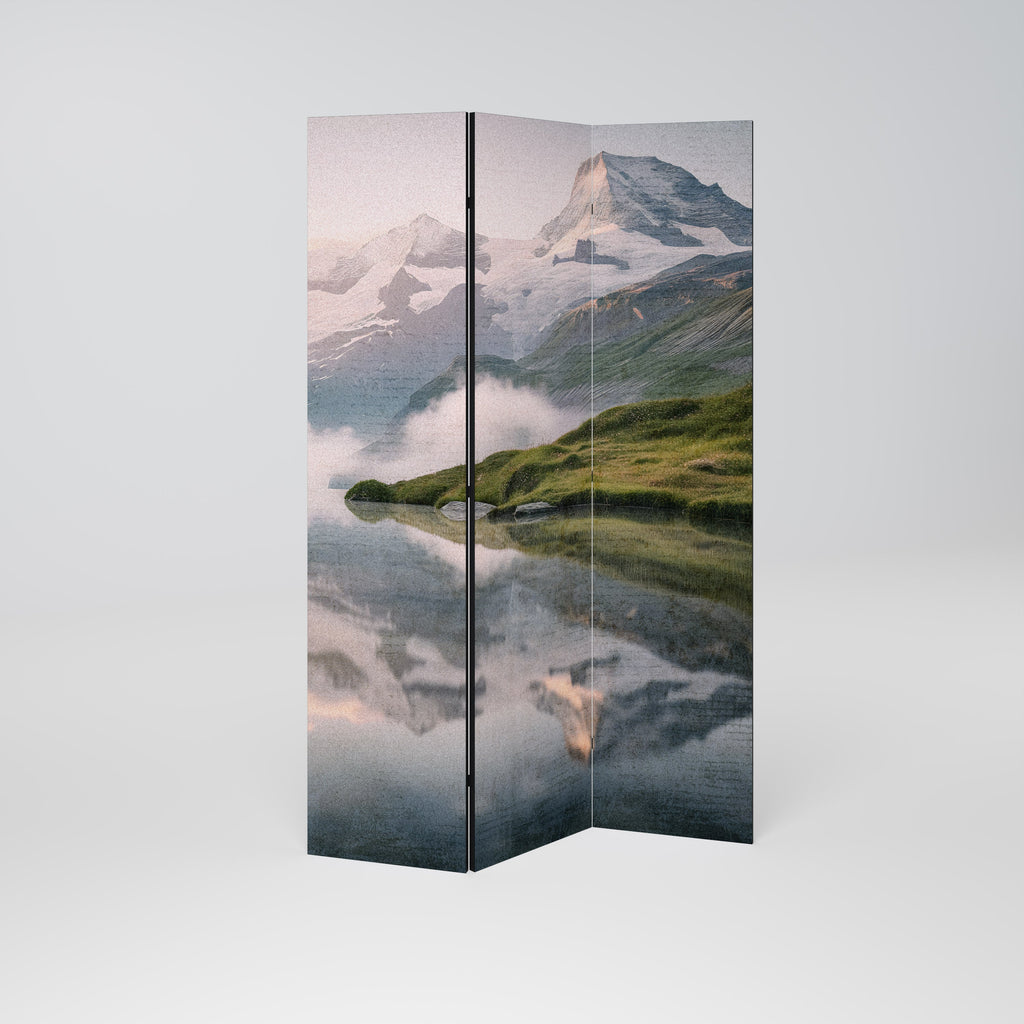 FOGGY HORIZON Dekorativer 3-teiliger Raumteiler