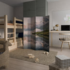 FOGGY HORIZON Dekorativer Paravent - 4-teilig