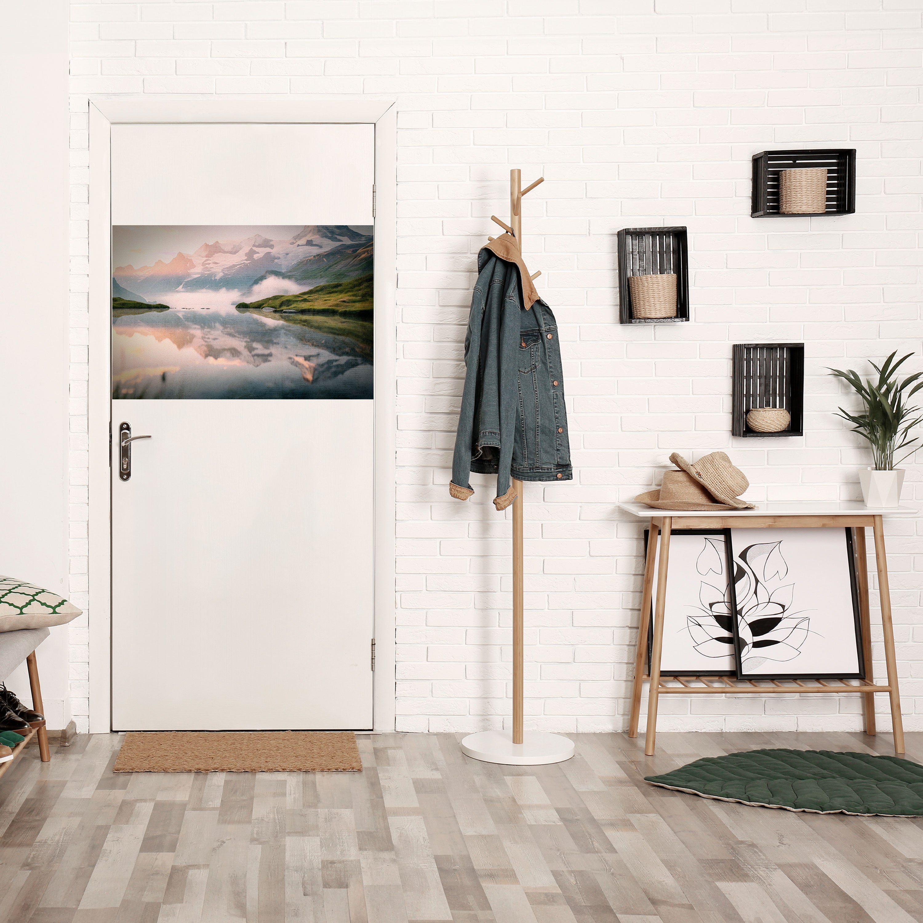 FOGGY HORIZON Peel and Stick Horizontal Poster