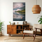 FOGGY HORIZON Selbstklebendes Poster - Hochformat