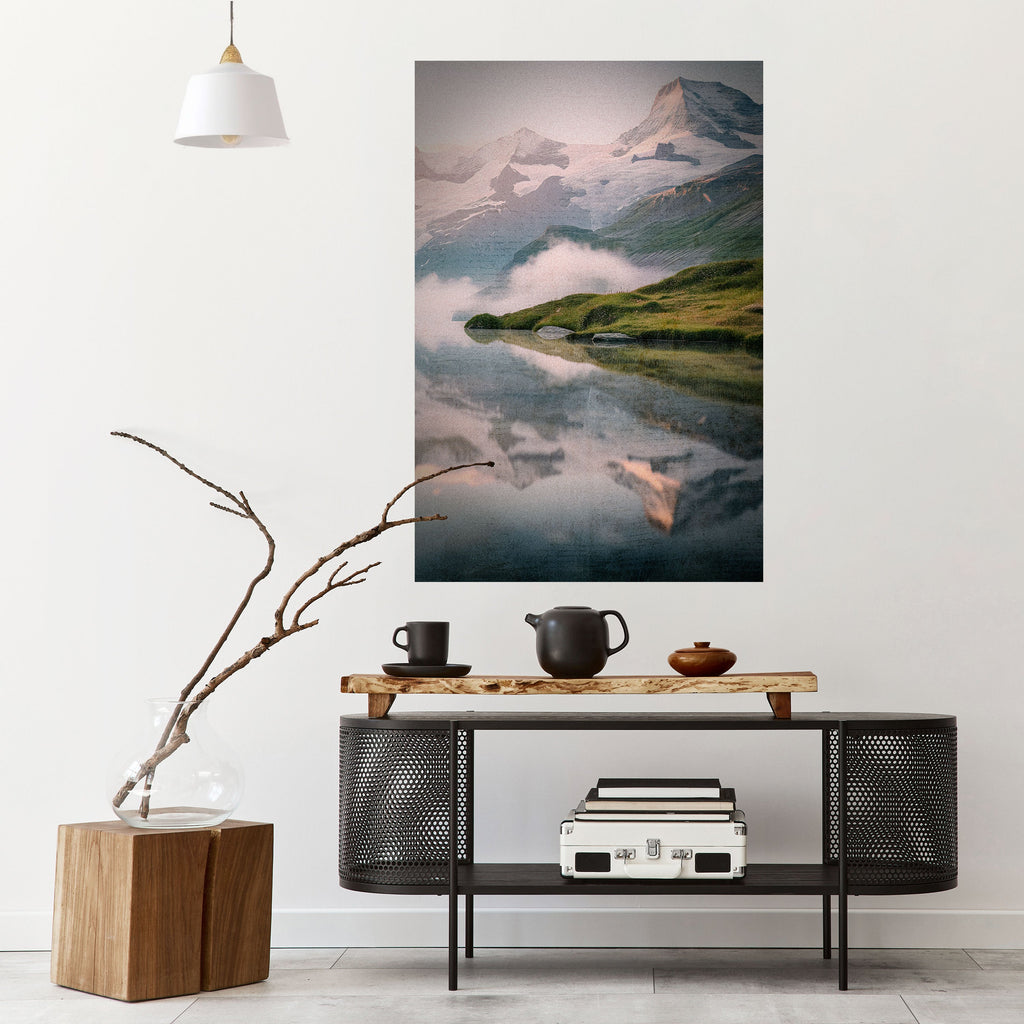 FOGGY HORIZON Vertikales Poster zum Abziehen und Aufkleben
