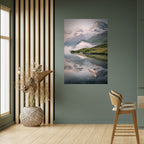 FOGGY HORIZON Selbstklebendes Poster - Hochformat