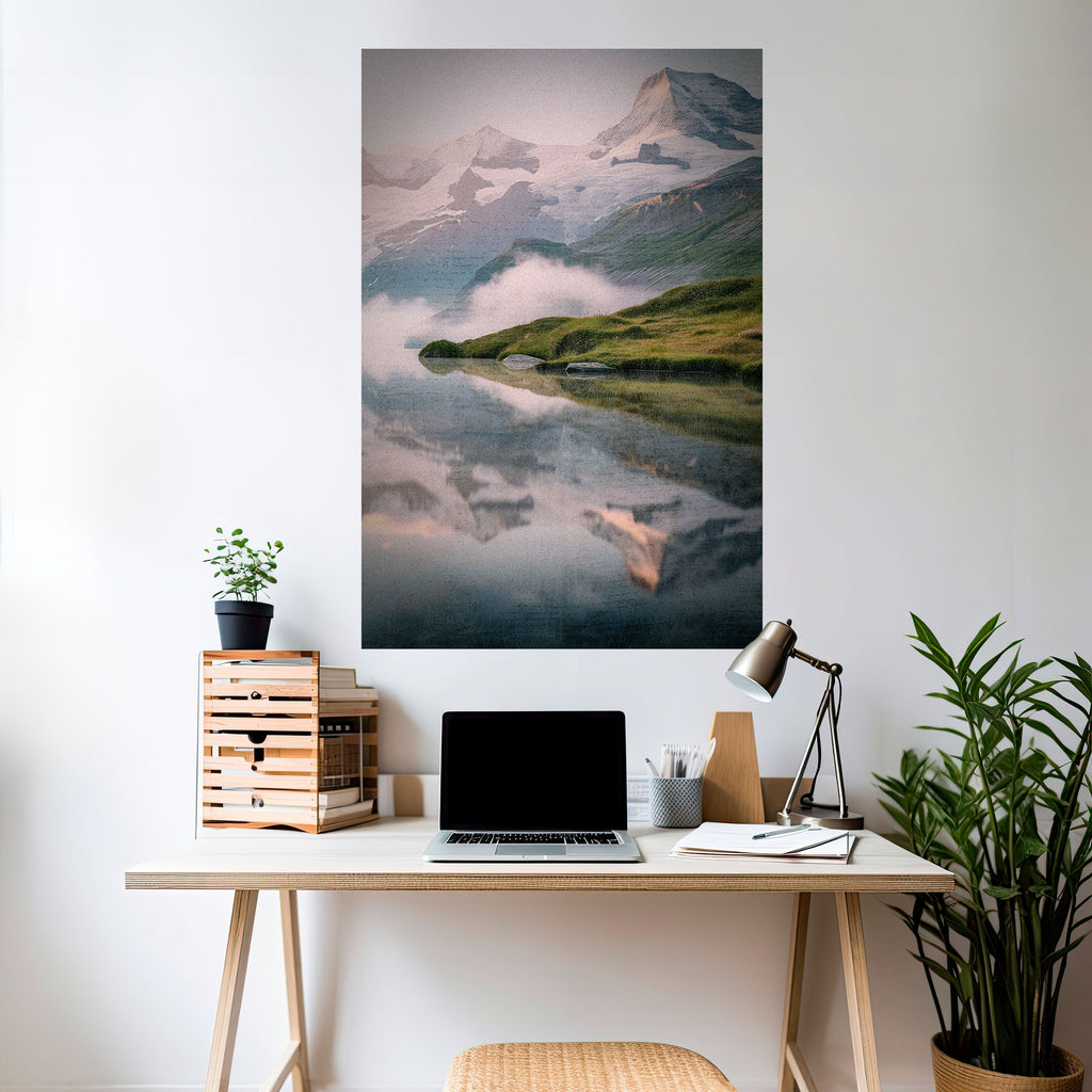 FOGGY HORIZON Vertikales Poster zum Abziehen und Aufkleben