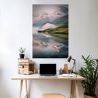 FOGGY HORIZON Selbstklebendes Poster - Hochformat