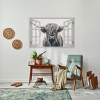 WILDLY WINDOWED VIEWS Selbstklebendes Horizontal-Poster