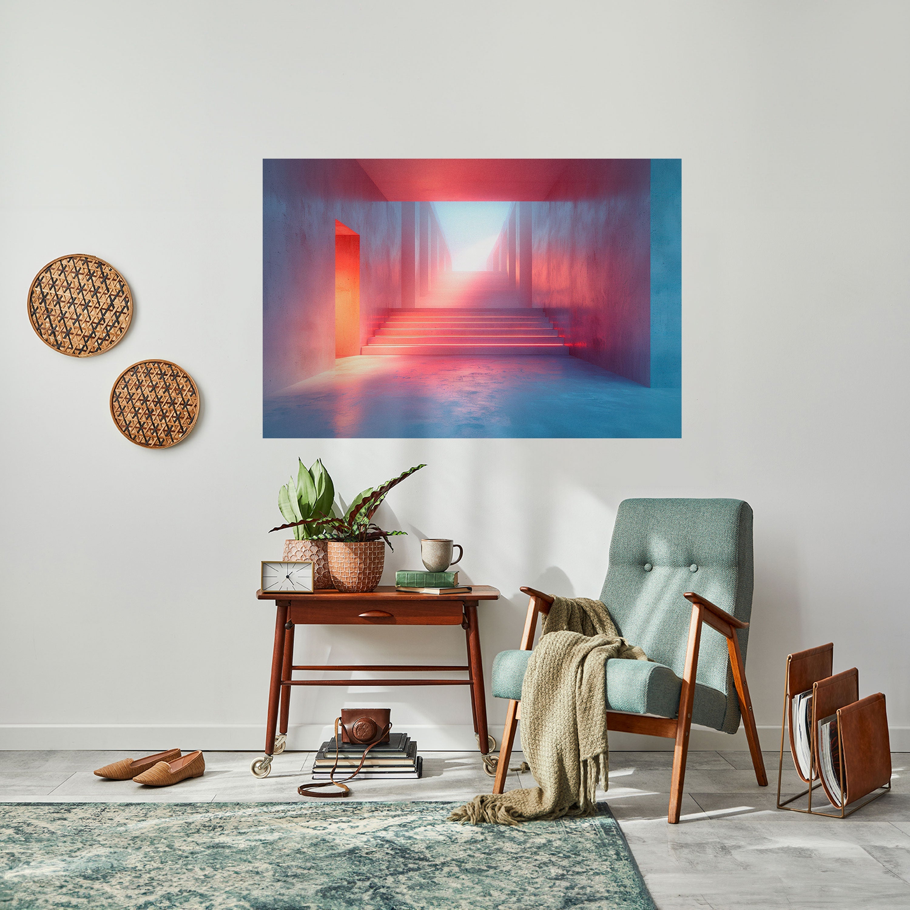 BRIGHT DIRECTION Selbstklebendes Horizontal-Poster