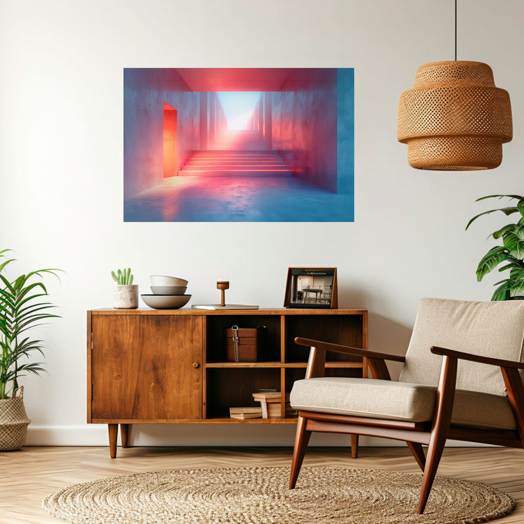 BRIGHT DIRECTION Selbstklebendes Horizontal-Poster