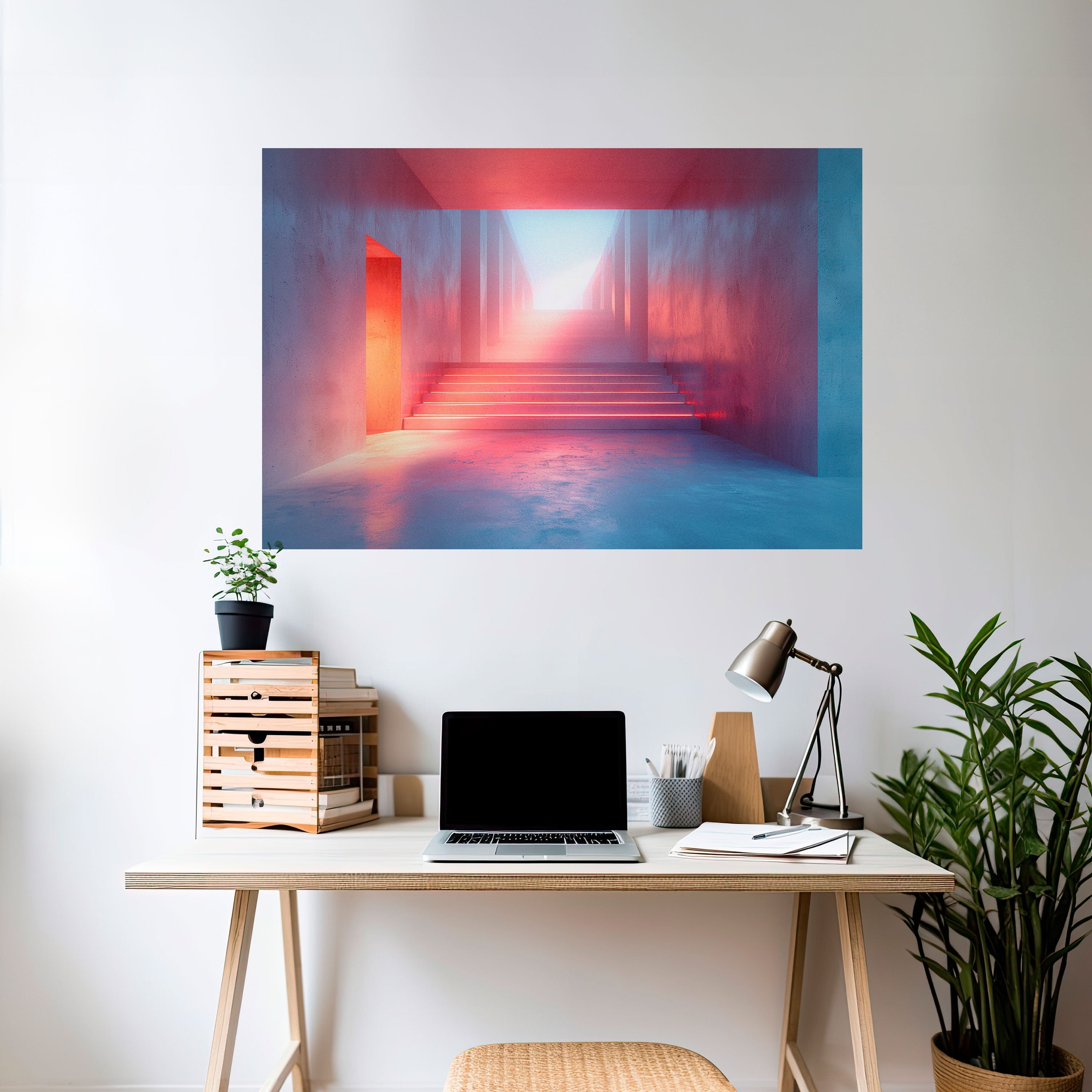 BRIGHT DIRECTION Selbstklebendes Horizontal-Poster