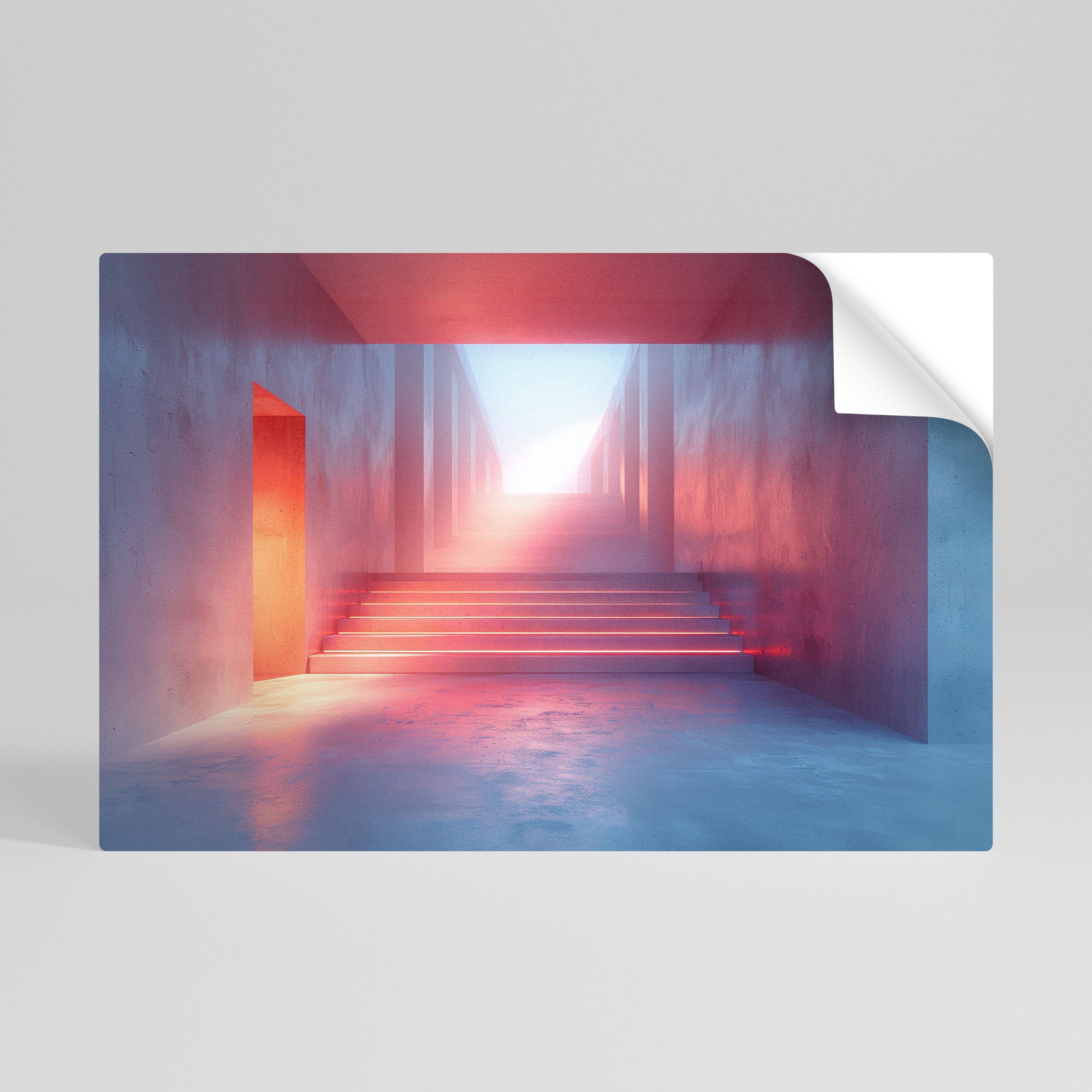 BRIGHT DIRECTION Selbstklebendes Horizontal-Poster