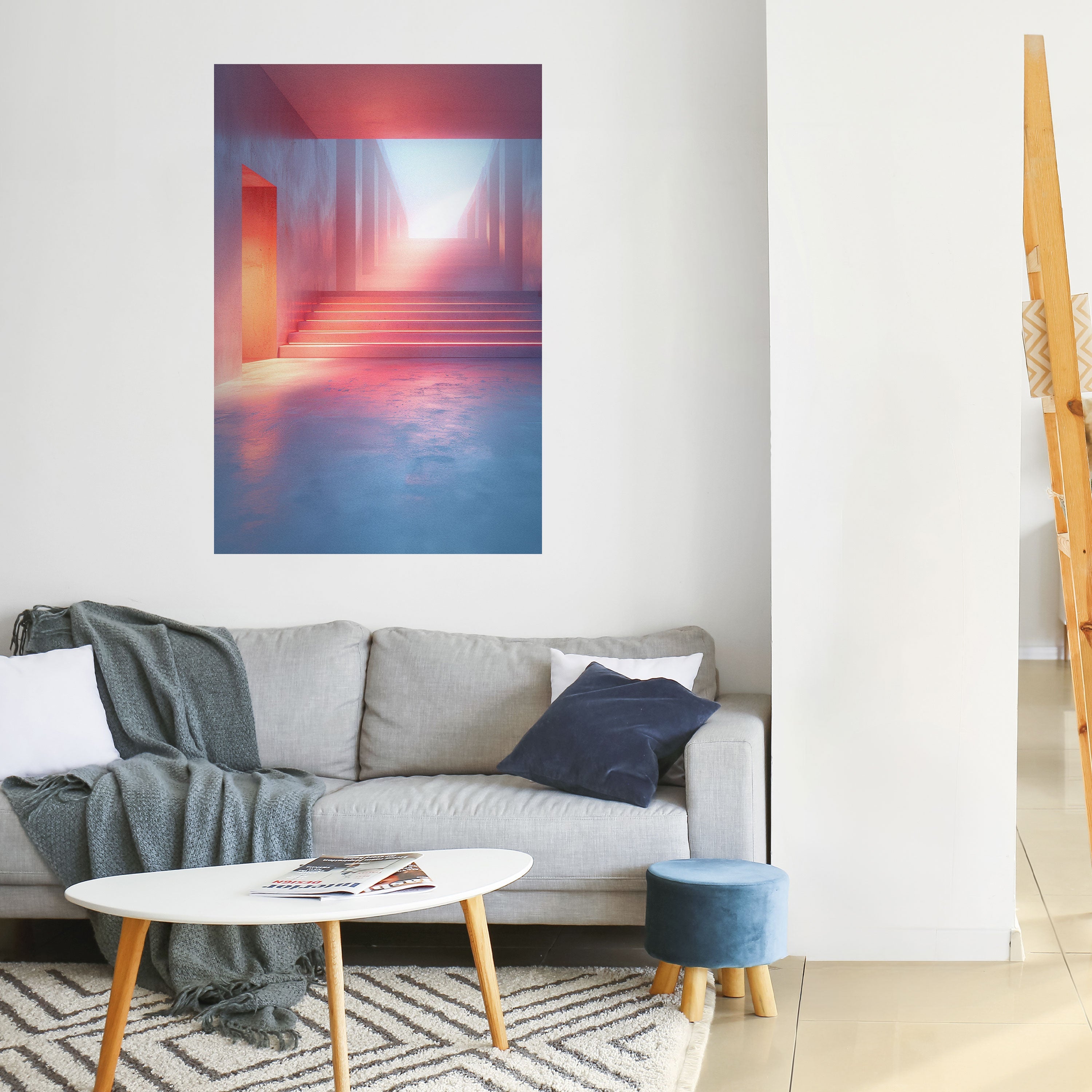 BRIGHT DIRECTION Vertikales Poster zum Abziehen und Aufkleben