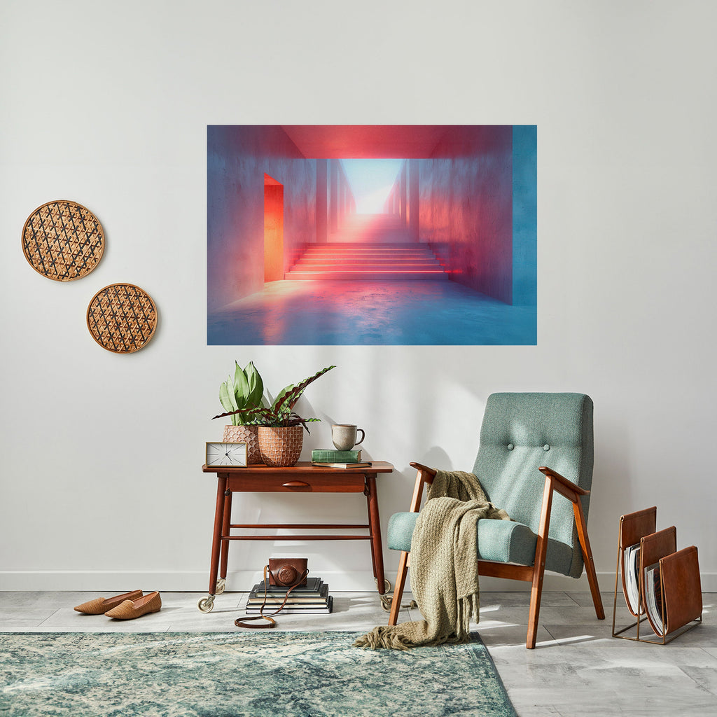 BRIGHT DIRECTION Selbstklebendes Horizontal-Poster