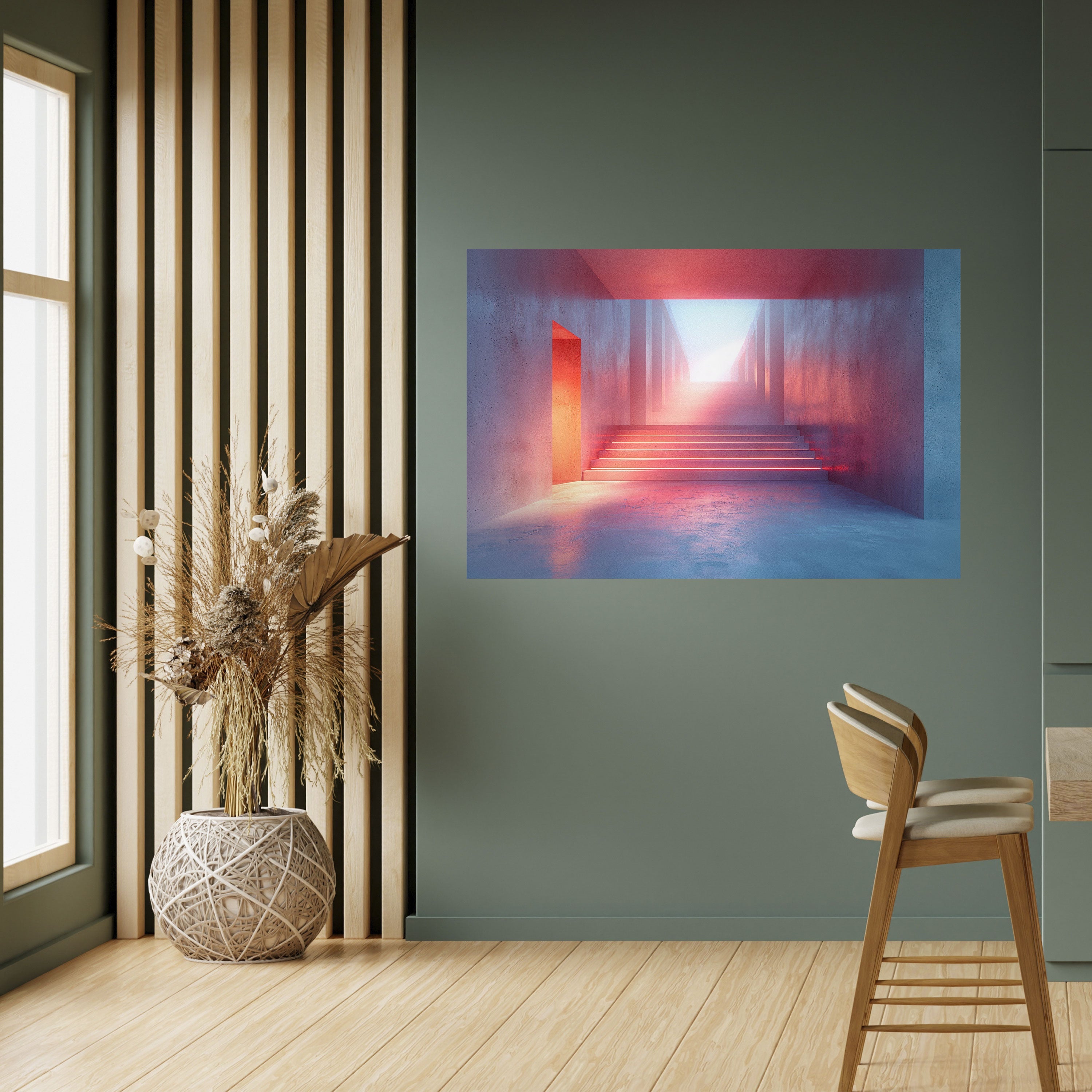 BRIGHT DIRECTION Selbstklebendes Horizontal-Poster