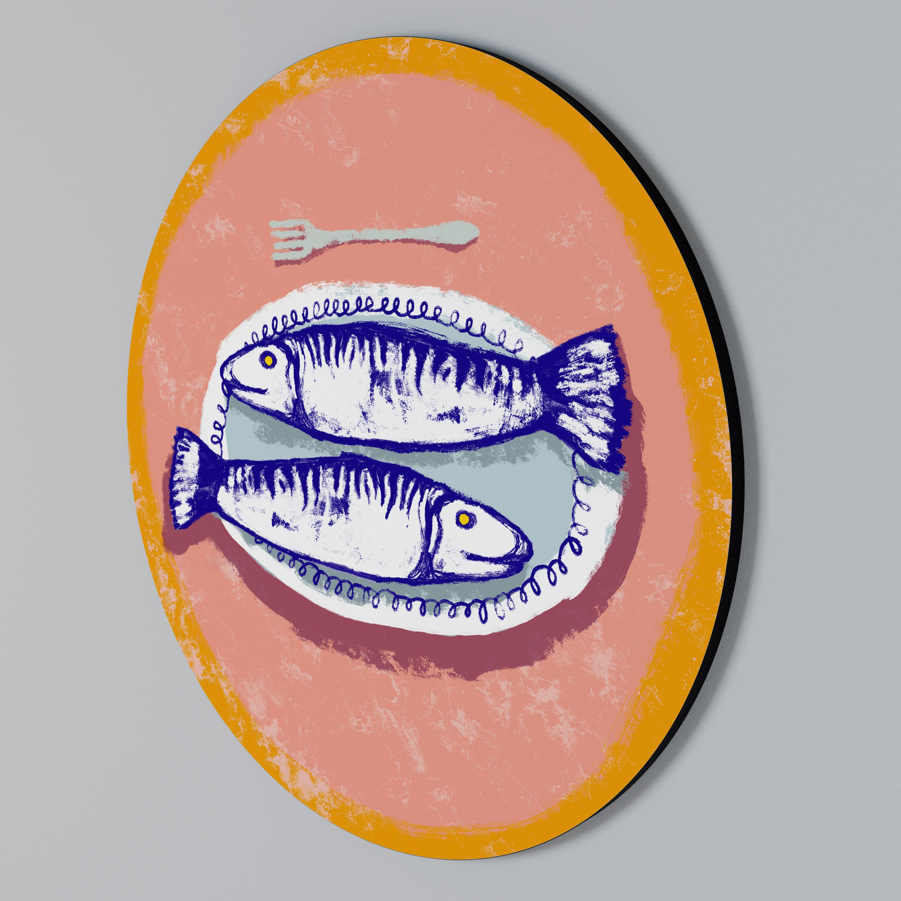 ENJOY YOUR MEAL Rundes Wandbild