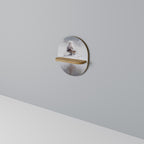 SILENT CABIN Ovales Kunstregal in Eiche-Optik