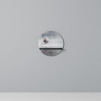 SILENT CABIN Rundes Kunstregal in Schwarz