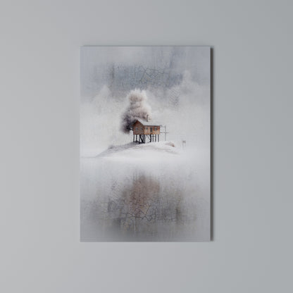 SILENT CABIN Vertical Canvas Print