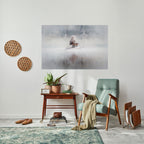 SILENT CABIN Peel and Stick Horizontal Poster