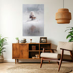 SILENT CABIN Selbstklebendes Poster - Hochformat