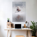 SILENT CABIN Selbstklebendes Poster - Hochformat