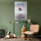 SILENT CABIN Selbstklebendes Poster - Hochformat