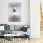 SILENT CABIN Selbstklebendes Poster - Hochformat