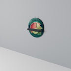 FRUIT POWER Ovales Kunstregal in Schwarz