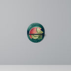 FRUIT POWER Ovales Kunstregal in Schwarz