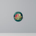 FRUIT POWER Ovales Kunstregal in Eiche-Optik