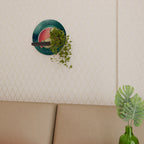 FRUIT POWER Round Art Shelf In Black Finish