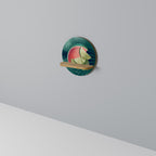 FRUIT POWER Rundes Kunstregal in Eiche-Optik