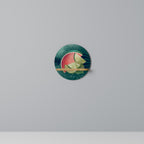 FRUIT POWER Rundes Kunstregal in Eiche-Optik