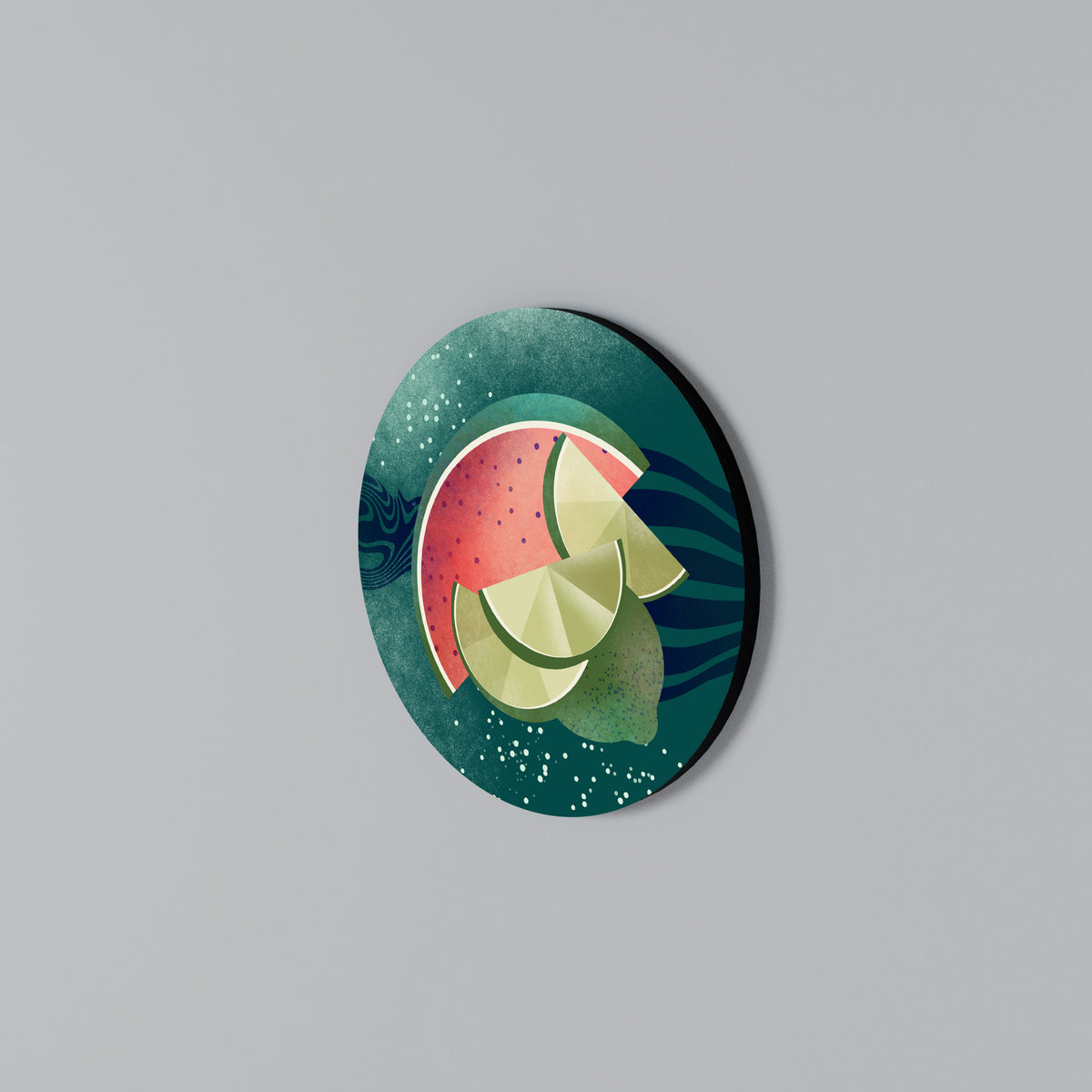FRUIT POWER Round Wall Art